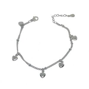 Heart Charm Saturn Chain Bracelet